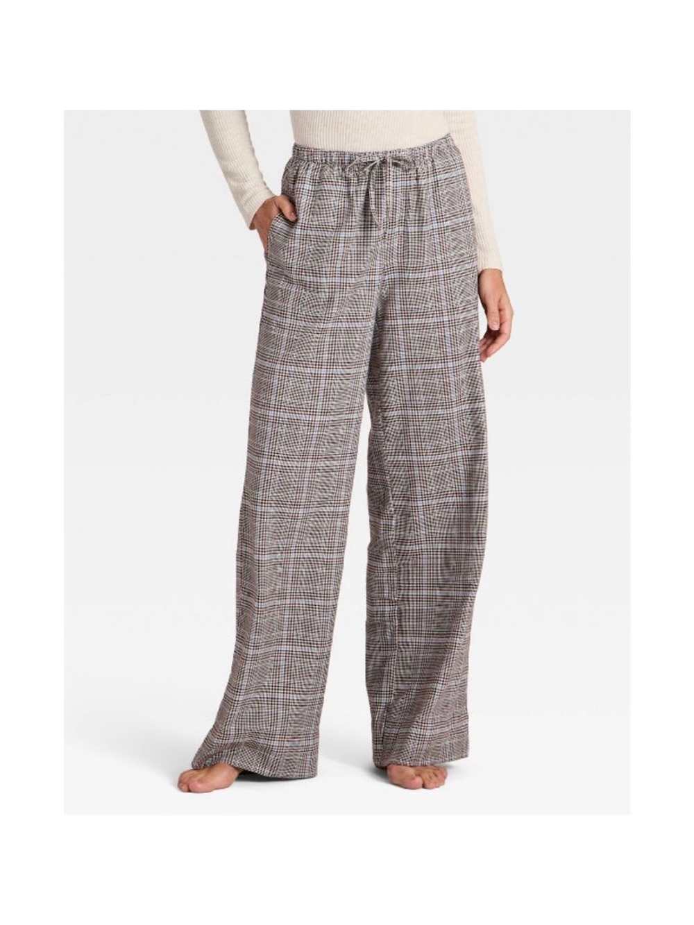 Auden Plaid Flannel Pajama Pants (Size: Extra Large)
